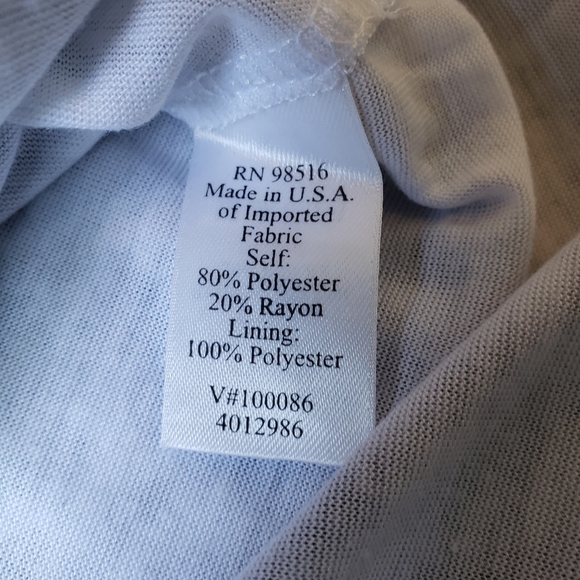 Coldwater Creek Floral / Rose Black & White Modern T-Shirt Tee Lined NWOT - Picture 12 of 13